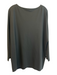 Lafayette 148 Size M/L Black Viscose Blend Drop Shoulder Long Sleeve Tunic Top Black / M/L