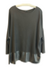 Lafayette 148 Size M/L Black Viscose Blend Drop Shoulder Long Sleeve Tunic Top Black / M/L