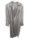 Jason Wu Size M Champagne Polyester Wrap Long Sleeve Collar Maxi Dress Champagne / M
