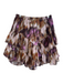 No Brand Size 36 Purple & Multi Cotton Tie Dye Button Down Long Sleeve Skirt Set Purple & Multi / 36