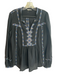 Isabel Etoile Marant Size 34 Black Cotton Long Sleeve Embroidery Mini Skirt Set Black / 34
