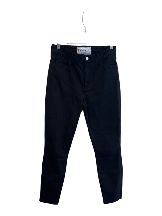 Frank & Eileen Size 29 Black Cotton Blend 5 Pocket Zip Fly High Waist Jeans Black / 29