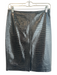J Crew Size 00 Black Poly Blend Back Zip Reptile Embossed Front Slit Skirt Black / 00