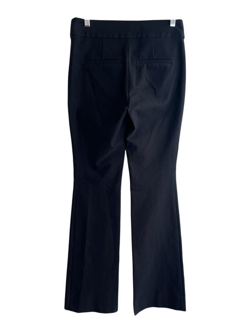 Derek Lam 10 Crosby Size 6 Black Cotton Blend Zip Fly Flat Front Pants Black / 6