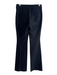 Derek Lam 10 Crosby Size 6 Black Cotton Blend Zip Fly Flat Front Pants Black / 6