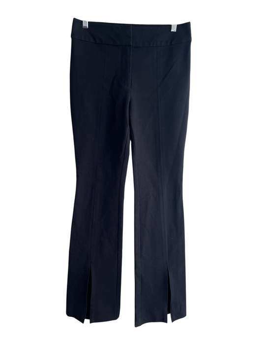 Derek Lam 10 Crosby Size 6 Black Cotton Blend Zip Fly Flat Front Pants Black / 6