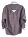 Sandro Size Est S/M Brown & Multi No Fabric Tag Long Sleeve Collared plaid Top Brown & Multi / Est S/M