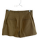 Derek Lam 10 Crosby Size 6 Olive Green Cotton Side Zip Front Pocket Mini Skirt Olive Green / 6