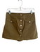 Derek Lam 10 Crosby Size 6 Olive Green Cotton Side Zip Front Pocket Mini Skirt Olive Green / 6