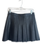 Aqua Size Medium Black Cotton & Polyurethane Pleats Side Zip Mini Skirt Black / Medium