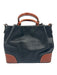 Dooney & Bourke Black & Brown Leather Pebbled Top Handles Bag Black & Brown