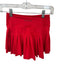 Gold Hinge Size XS Fire Engine Red Nylon Blend Pleated Mini Athletic Skort Fire Engine Red / XS