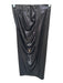 Zara Size S Black Polyester Blend Sinched Waist Shiny Maxi Side gathering Skirt Black / S
