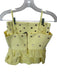 Fancy Size XS Butter Yellow Polyester Bubble Hem metallic dots Cropped Skirt Set Butter Yellow / XS