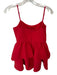 Idem Ditto Size S Red Polyester Blend Spaghetti Strap Tiered Skirt Mini Romper Red / S