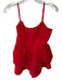 Idem Ditto Size S Red Polyester Blend Spaghetti Strap Tiered Skirt Mini Romper Red / S