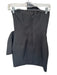 Elliatt Size XS Black Polyester Side Gather Strapless Boning Mini Dress Black / XS