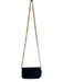 Miu Miu Black Gold Tone Hardware Pebbled Leather Magnetic Snap Convertible Bag Black / Small