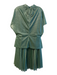 Lela Rose Size 12 Green Nylon High Rise Side Zip 2 Piece Semi Sheer Skirt Set Green / 12