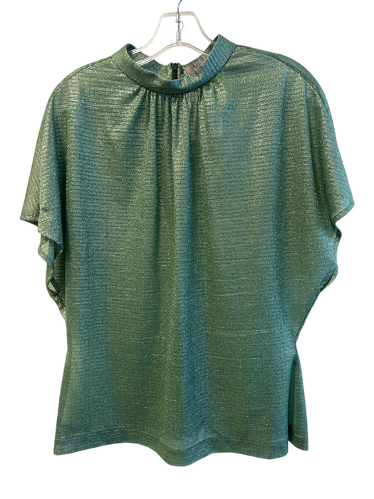 Lela Rose Size 12 Green Nylon High Rise Side Zip 2 Piece Semi Sheer Skirt Set Green / 12