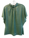 Lela Rose Size 12 Green Nylon High Rise Side Zip 2 Piece Semi Sheer Skirt Set Green / 12