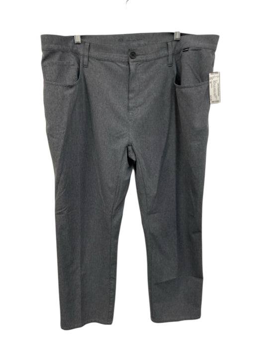 Travis Mathew Size 40 Dark Gray Synthetic Heathered Athletic Khakis Men's Pants Dark Gray / 40