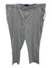 Peter Millar Size 42 Gray Synthetic Solid Athletic Khakis Men's Pants Gray / 42