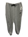 Nike Size L Gray & Black Cotton Solid Sweatpant Men's Pants Gray & Black / L
