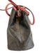 Coach Brown & Black Coated Canvas Monogram Drawstring Pouch Inc. Bag Brown & Black