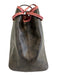 Coach Brown & Black Coated Canvas Monogram Drawstring Pouch Inc. Bag Brown & Black