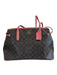 Coach Brown & Black Coated Canvas Monogram Drawstring Pouch Inc. Bag Brown & Black