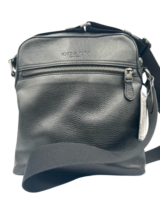 Coach Black Leather Crossbody Pouch Inc. Bag Black