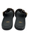 Fendi Shoe Size 40 Black & Brown Leather goldtone hardware Satin Sandals Black & Brown / 40