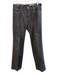 V Cristina Size 10 Grey Cotton High Rise Zip Fly 5 Pocket Beaded Design Jeans Grey / 10