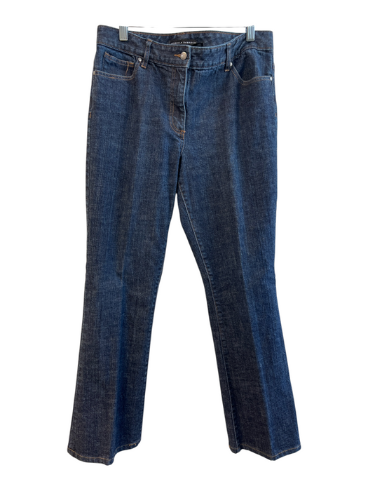 Isabella Demarco Size 10 Dark Wash Cotton Mid Rise Zip Fly 5 Pocket Jeans Dark Wash / 10