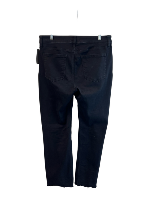 Kut From The Kloth Size 8 Black Rayon Blend 5 Pocket Zip Fly Mid Rise Jeans Black / 8