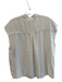 Joie Size Medium Cream Polyester Sleeveless Button Down Breast Pocket Top Cream / Medium
