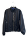 Athleta Size Medium Black Polyester Front Zip Ribbed Accent Zip Pocket Jacket Black / Medium