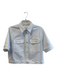 KUT Size Medium White Cotton Blend Half Sleeve Front Button Closure Jacket White / Medium