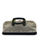 Louis Vuitton Navy, Beige, Brown Leather Monogram Long Zip Close hand bag Bag Navy, Beige, Brown / M