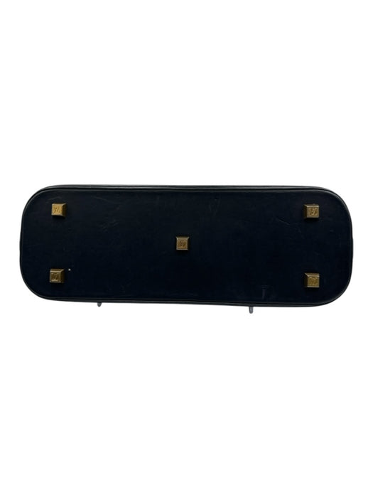 Louis Vuitton Navy, Beige, Brown Leather Monogram Long Zip Close hand bag Bag Navy, Beige, Brown / M