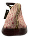 Louis Vuitton Red & Brown Leather Monogram Long Zip Close hand bag Bag Red & Brown / M