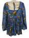 Agua Bendita Size M Beige & Multi Cotton Sleeveless Tie Shoulder Dress Beige & Multi / M