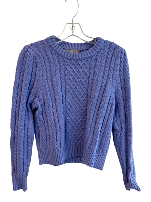J Crew Size S Pastel Blue Cotton Knit Round Neck Long Sleeve Sweater Pastel Blue / S