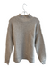 Evereve Size S Beige Acrylic Blend Mock Neck Knit Long Sleeve Sweater Beige / S
