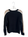 Sanctuary Size S Black & Tan Acrylic Knit Round Neck Sleeve Stripe Sweater Black & Tan / S