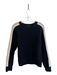 Sanctuary Size S Black & Tan Acrylic Knit Round Neck Sleeve Stripe Sweater Black & Tan / S