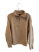 J Crew Size M Camel No Fabric Tag High Neck Half Zip Long Sleeve Knit Sweater Camel / M