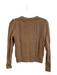 J Crew Size XS Camel Cotton Knit Round Neck Long Sleeve Sweater Camel / XS