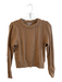 J Crew Size XS Camel Cotton Knit Round Neck Long Sleeve Sweater Camel / XS